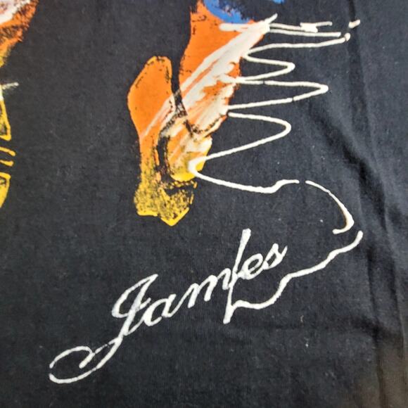 Vintage Y2K Buda Bean custom painted Lebron James basketball shirt men's sz XXL - Picture 3 of 8